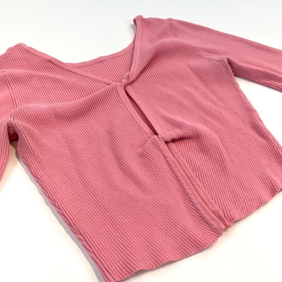 Live The Process Cardigan Crop Top Reversible Sz. Small - Picture 2 of 9